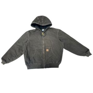 Vintage Carhartt J130 DKB Duck Active Jacket Quilted Flannel Lined Brown 2018
