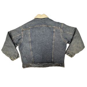 90s Vintage Levi’s 70609 Sherpa Lined Denim Trucker Jacket USA Made Men’s Large