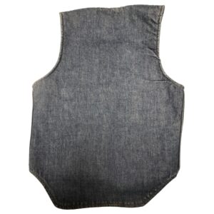 VTG 70s H.W. Carter & Sons Denim Vest Pile Lined Watch The Wear Workwear Men's S