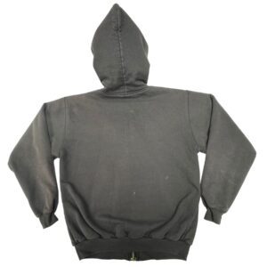 Vintage 2001 Carhartt K129 BLK Thermal Lined Zip Up Hoodie Black Mens Medium USA