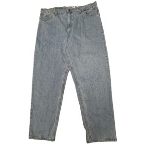 Vintage 1996 Levi’s 550 Orange Tab Baggy Light Wash Jeans 40x30 Mexico Y2K
