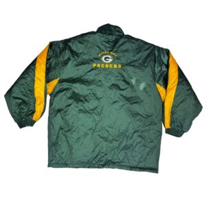 90s VTG Logo Athletic Green Bay Packers Game Day NFL Windbreaker Jacket Men's L