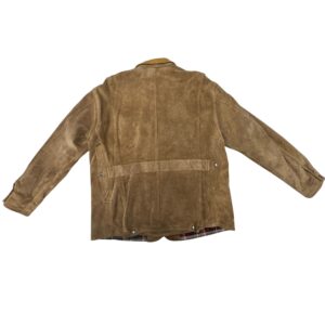 90s VTG Polo Ralph Lauren Suede Hunting Field Jacket Plaid Lined Corduroy Collar