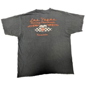 00s Vintage Harley Davidson Las Vegas Nevada T-shirt Distressed Faded Y2K 2002