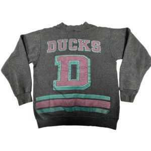 90s VTG Anaheim Mighty Ducks Salem Crewneck Sweatshirt Gray Youth 14-16 USA Made