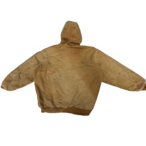 Vintage Carhartt J130 BRN Sandstone Duck Active Jacket Brown 3XL Tall Distressed